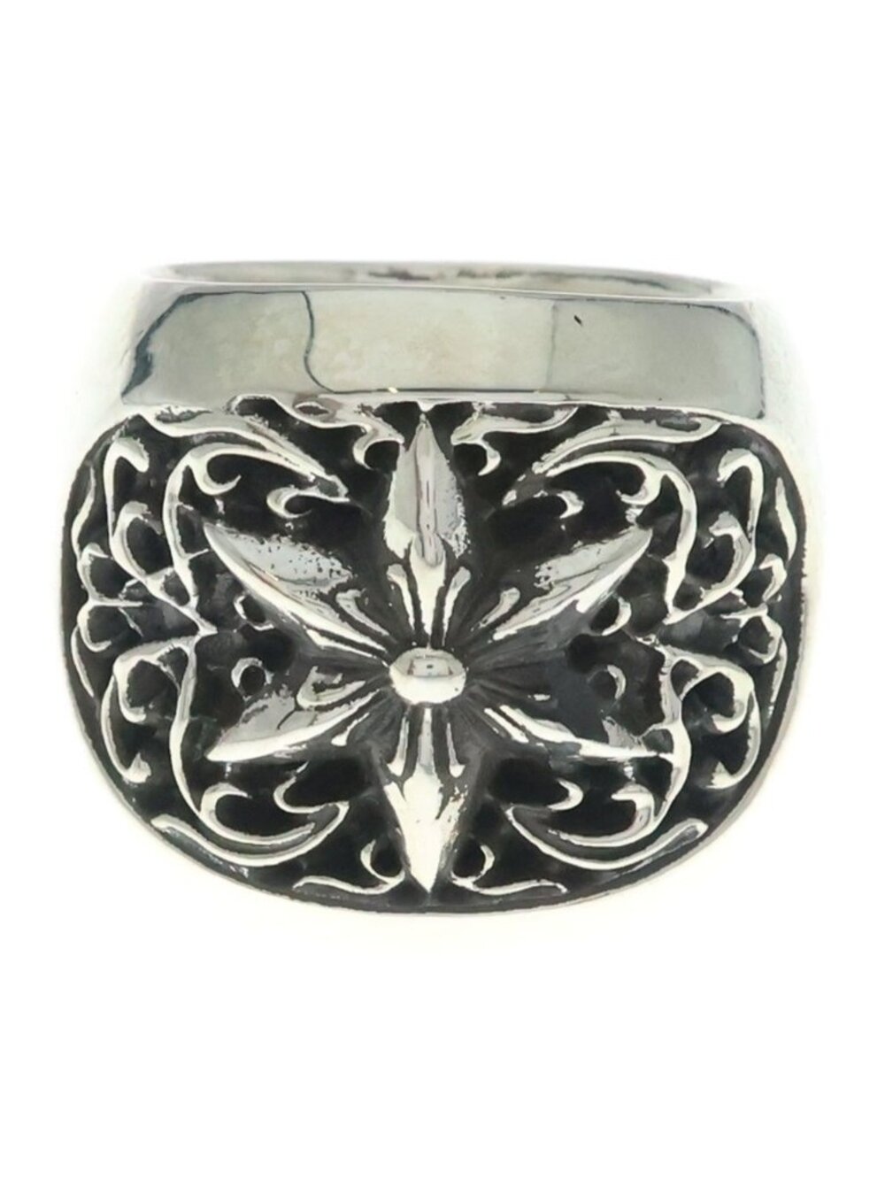 Chrome Hearts Clssc Oval Star Classic Silver Ring